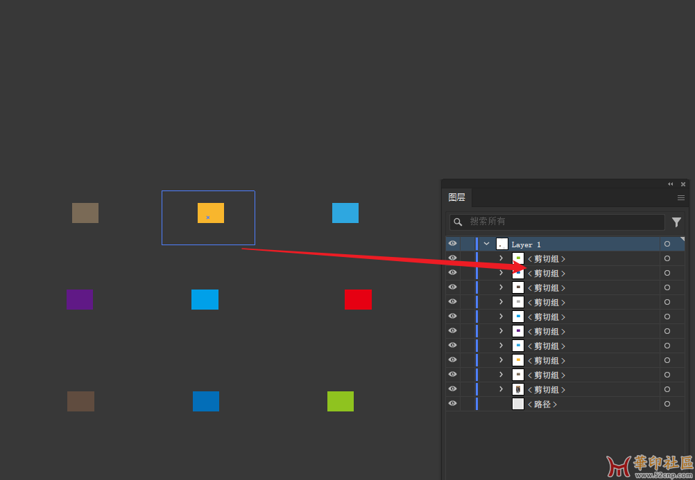 Adobe Illustrator 画板分别适合选中的图稿(支持蒙版){tag}(6)