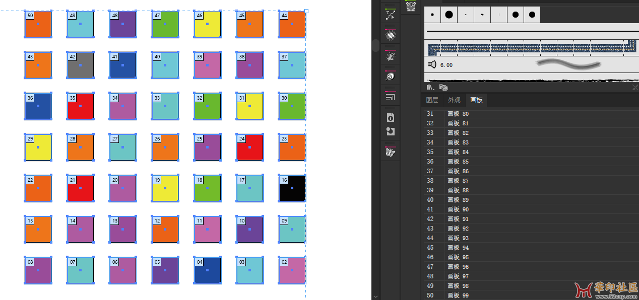 Adobe Illustrator 画板分别适合选中的图稿(支持蒙版及编组){tag}(5)