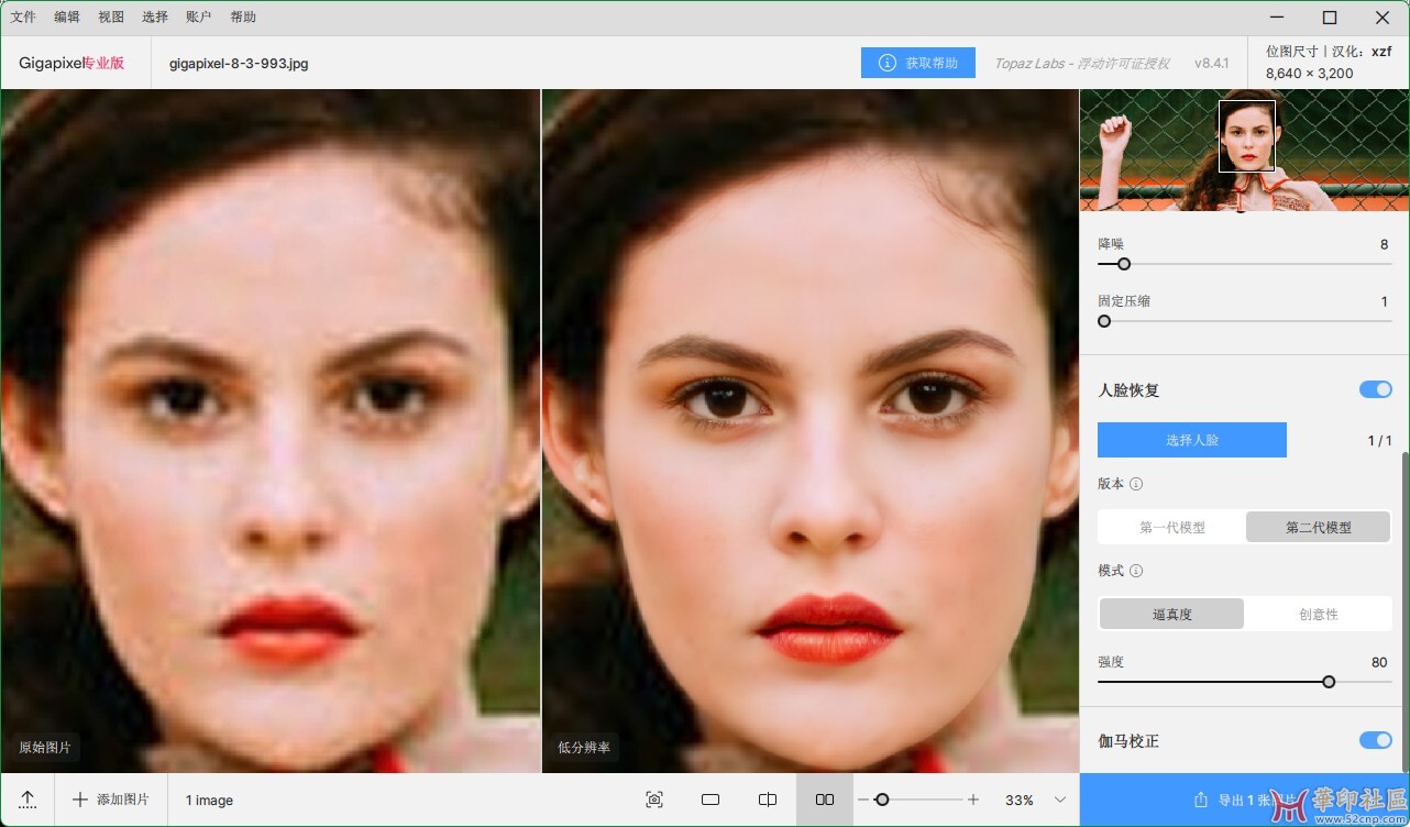 Topaz Gigapixel AI 8.4.1（AI 智能图片无损放大软件）简体中文...{tag}(4)
