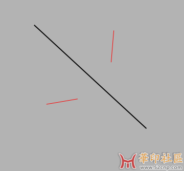 如图 就是以黑线为轴镜像 