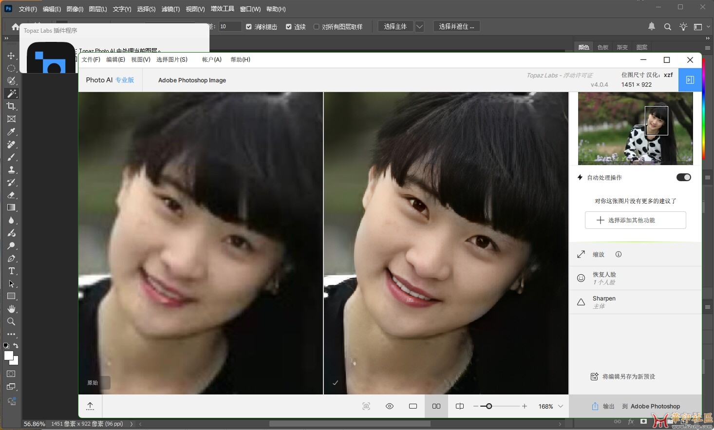 Topaz Photo AI 4.0.4（AI 智能图片放大降噪软件）简体中文汉化版{tag}(6)